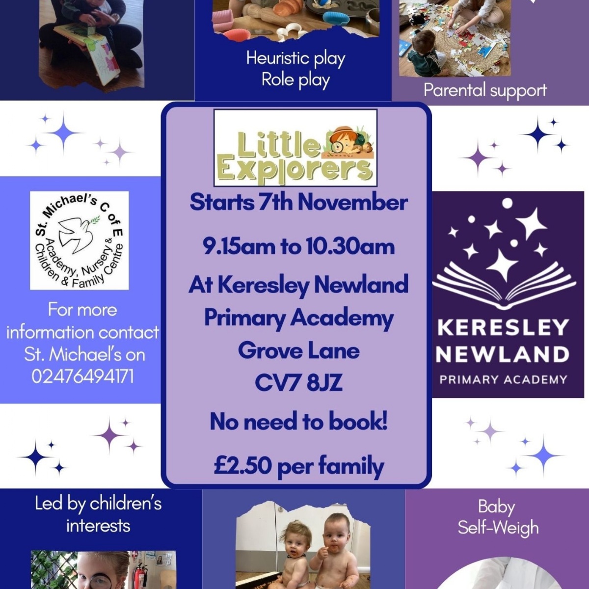 Keresley Newland Primary Academy Stay and Play Group coming to